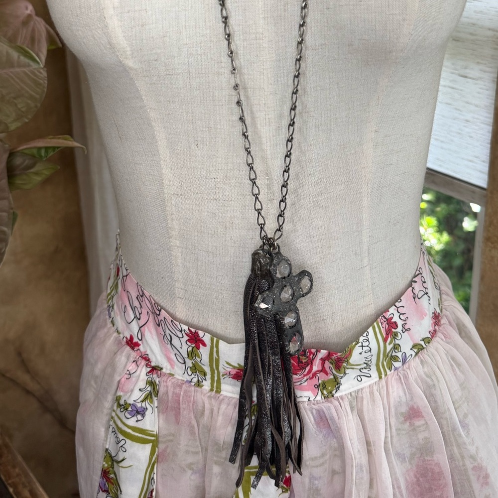 Elegant Black Tassel Necklace